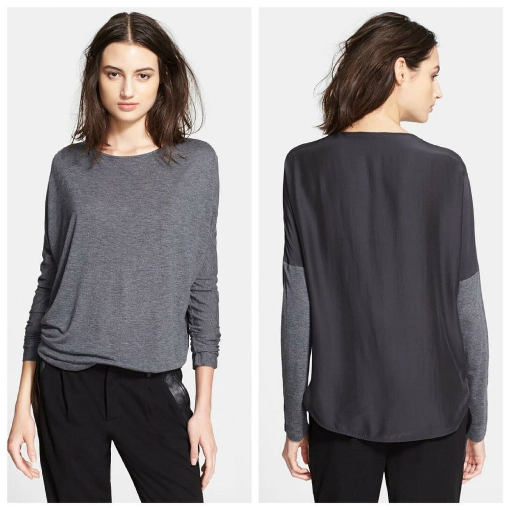 Vince Black & Gray Dolman Sleeve Top - LIKE NEW!!!! - Size Sm